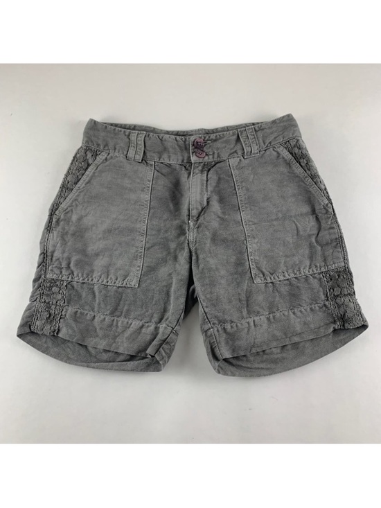 Sundance Pants - Sundance Linen / Cotton Blend Utility Shorts Gray Size 16
